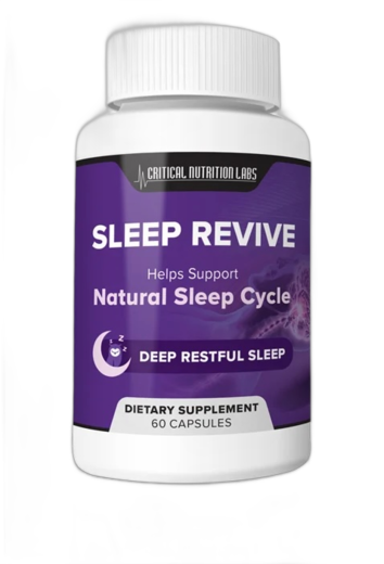 Sleep Revive bottle by Critical Nutrition Labs